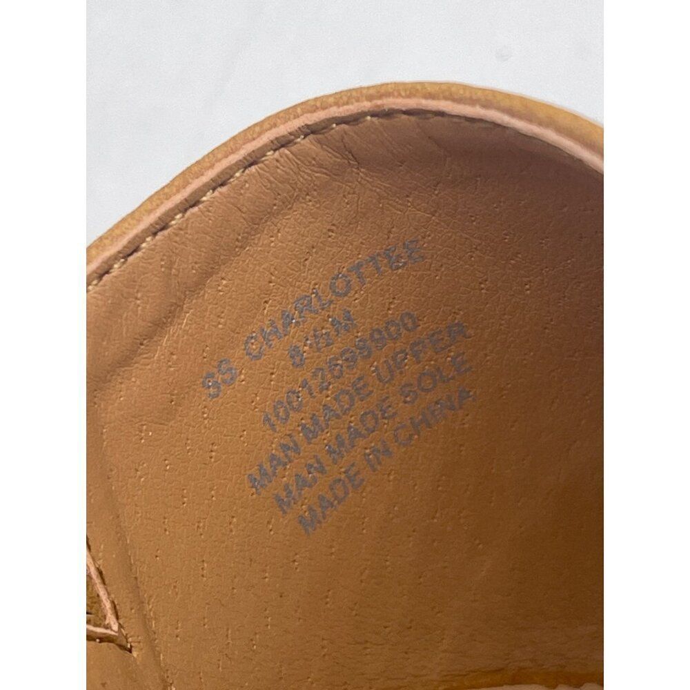 Sun + Stone Charlotte Women Tan Open-Toe Slip-On Wedge Shoe Size 8.5 - Picture 7 of 11